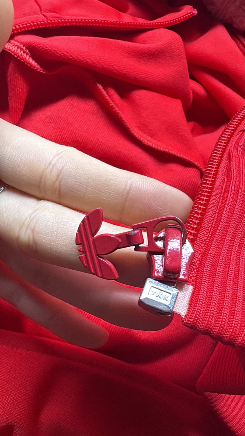 아디다스 슬림핏 져지 빨강!!! 상품이미지2