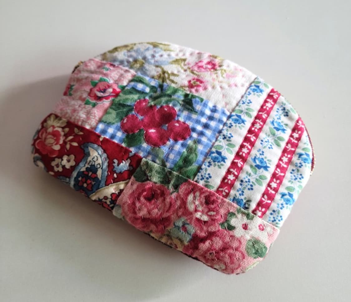 레드체리퀼트파우치/퀼트지갑/핸드메이드/퀼트소품/크리스마스선물 상품이미지5