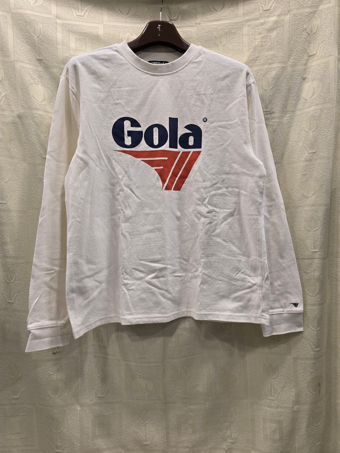 Gola 골라 화이트 로고 긴팔 티셔츠 M (95) 상품이미지1