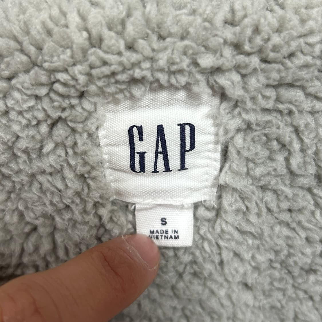 갭 자수로고 울프죠 후드집업 그레이 상품이미지6