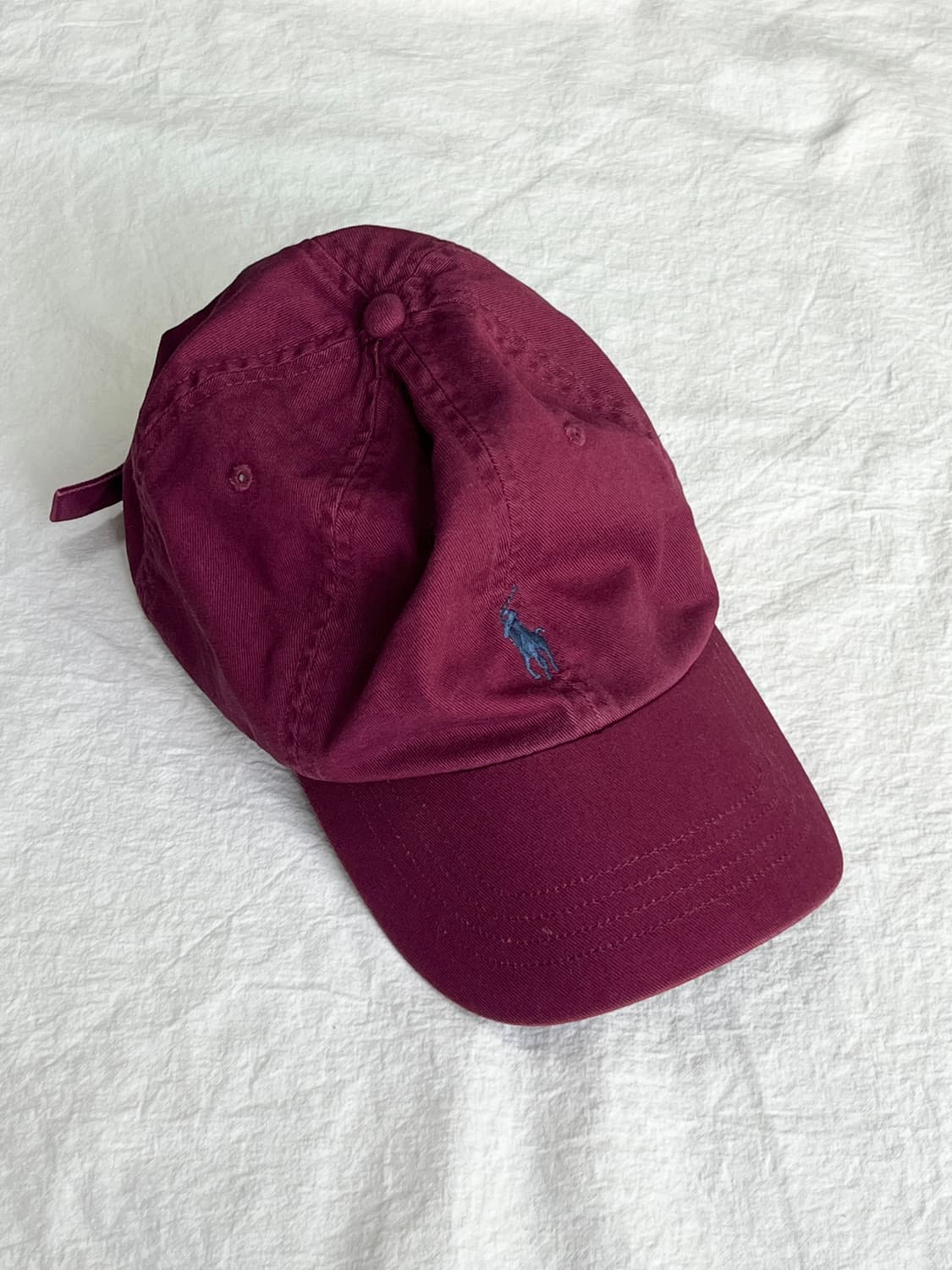 폴로 랄프로렌 버건디 볼캡 모자 상품이미지1