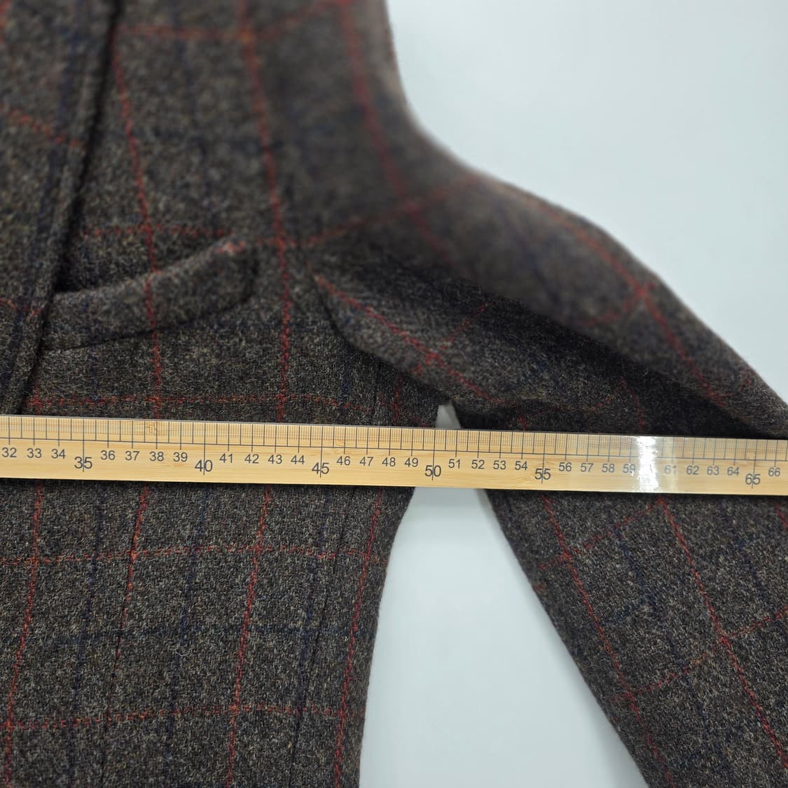 ZIOZIA 울 체크 슬림핏 코트  95 상품이미지4