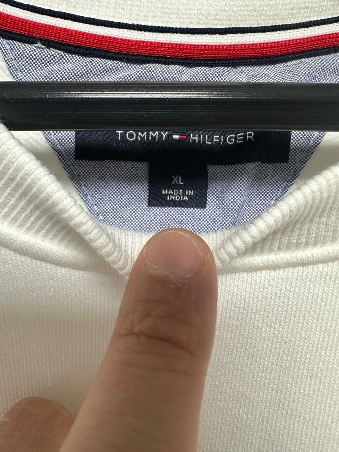 no.106 타미힐피거 화이트맨투맨 110사이즈 새상품 상품이미지2