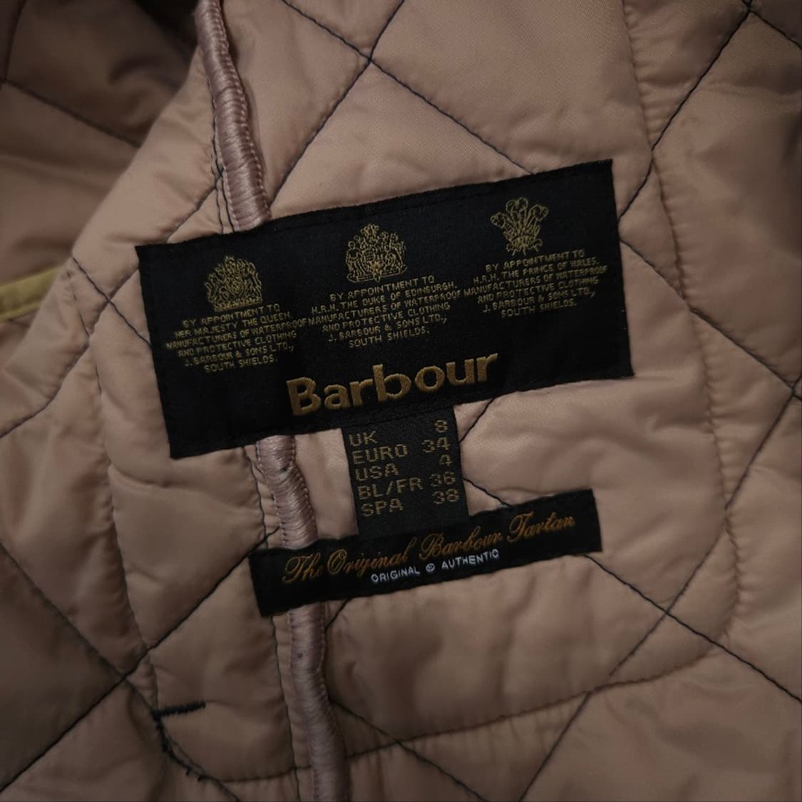 바버 데브론 퀼팅 자켓 uk8 상품이미지6