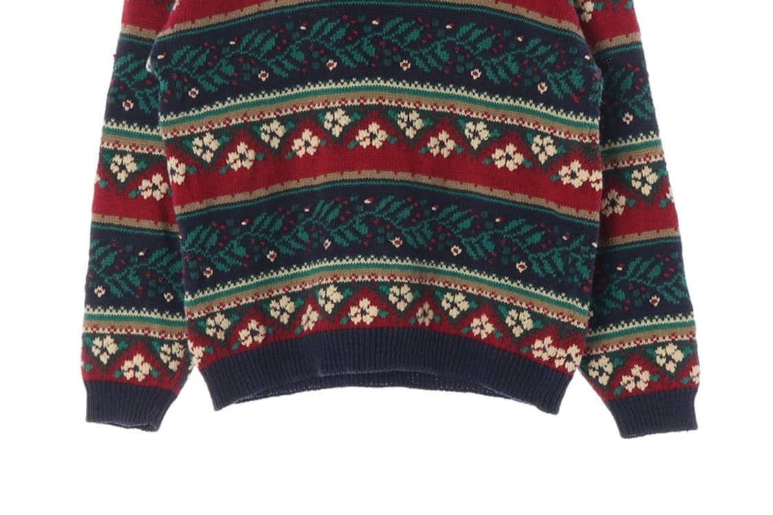 Talbots 90s 페어아일 패턴 빈티지 니트 S 상품이미지4