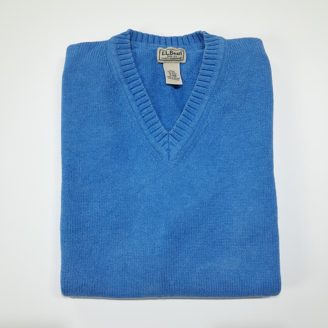 CL378 XLT 엘엘빈 90s 브이넥 스카이블루 니트 조끼 상품이미지6