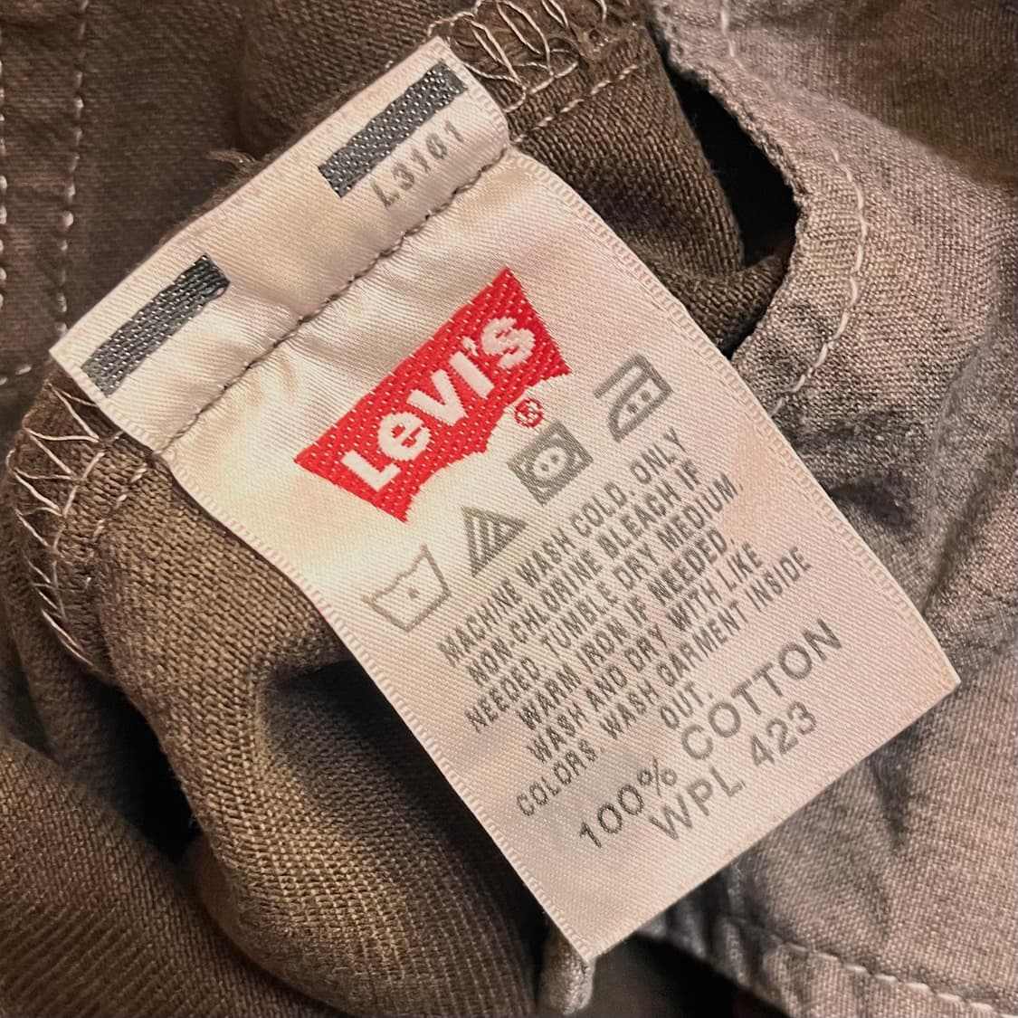 리바이스 501 브라운진 데님팬츠 W32 L32 상품이미지6