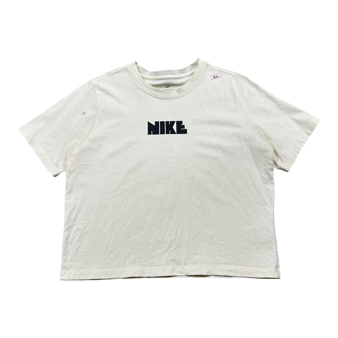 ✨ (만원 빈티지) 나이키 빅로고 세미 크롭 반팔티 상품이미지2