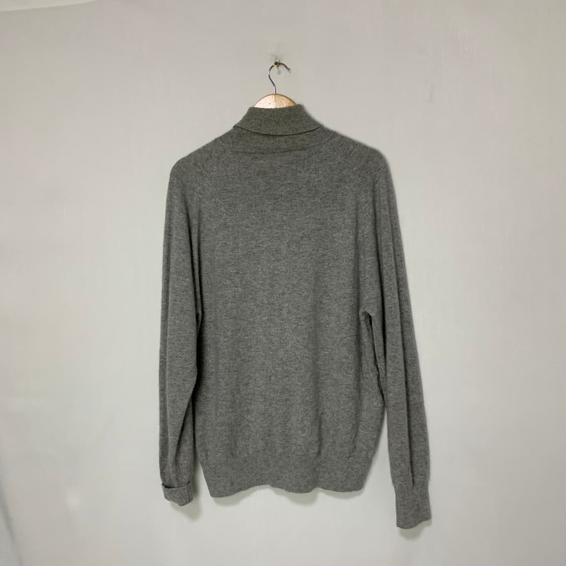 그레이 터틀넥 캐시미어 100 빈티지 니트 상품이미지4