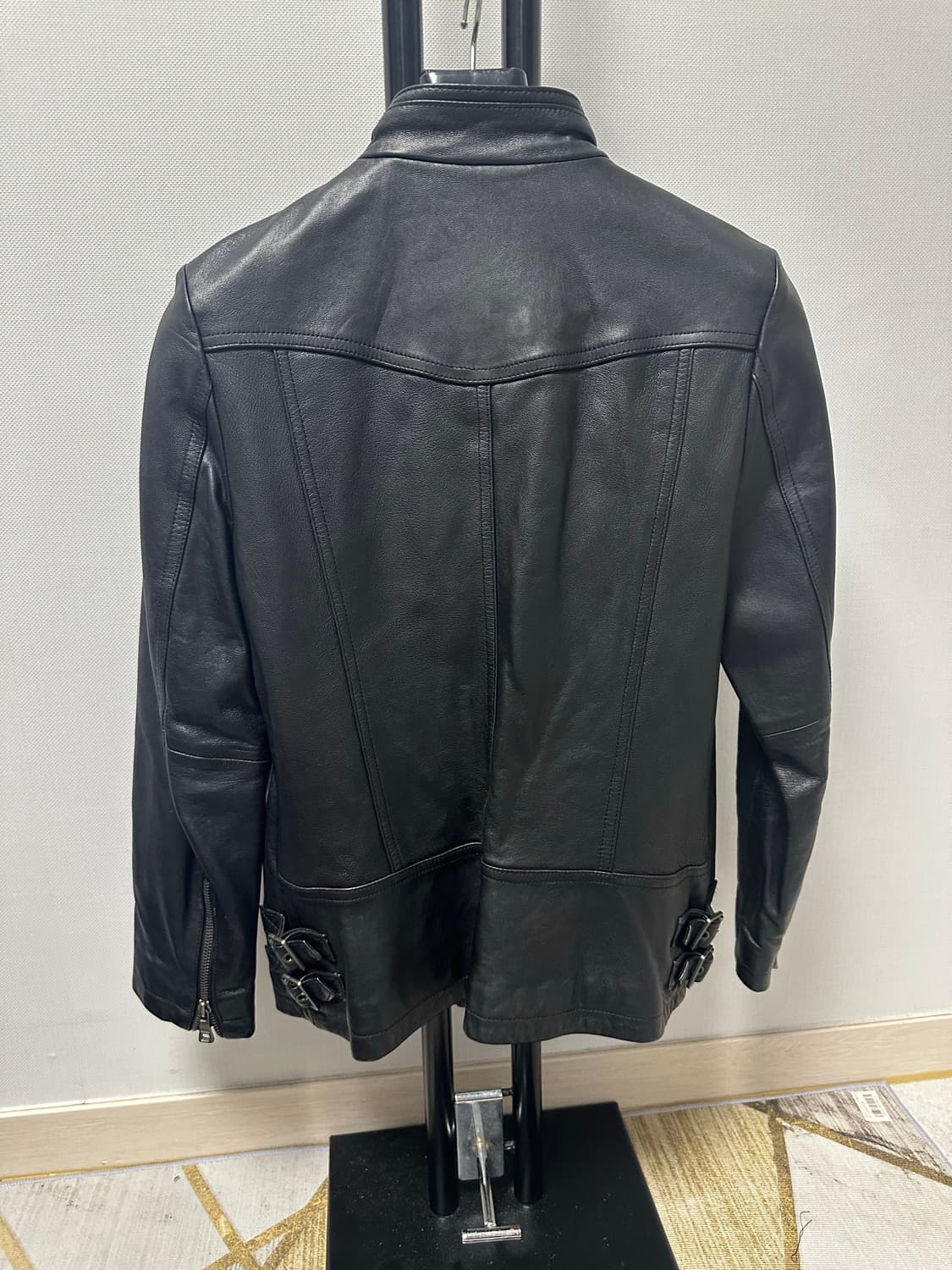 Carrera  리얼  이태리,양가죽 자켓 블랙 - 85사이즈 상태좋음 상품이미지4