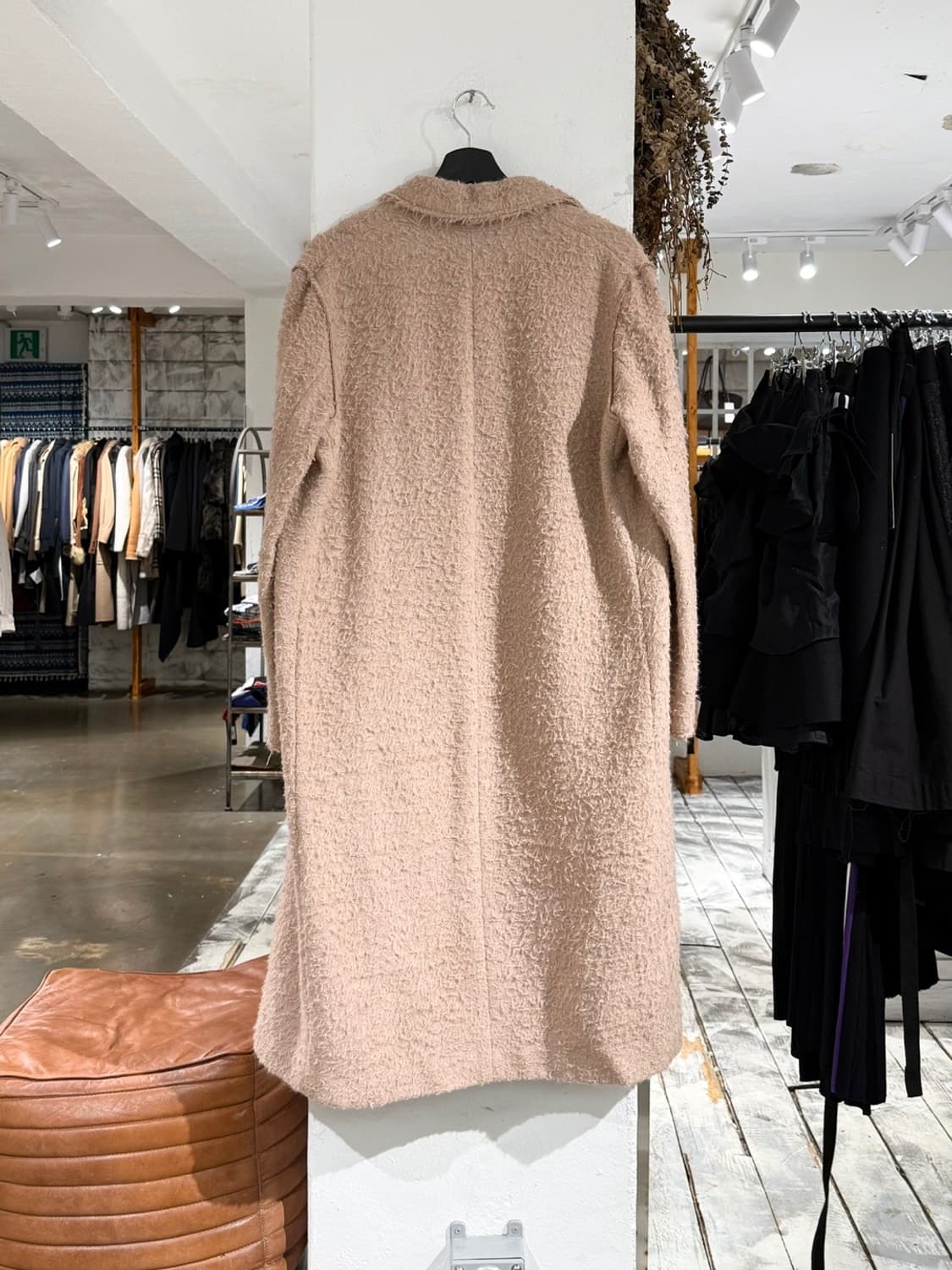 헬무트랭 베이지 부클 알파카 울 코트 상품이미지4