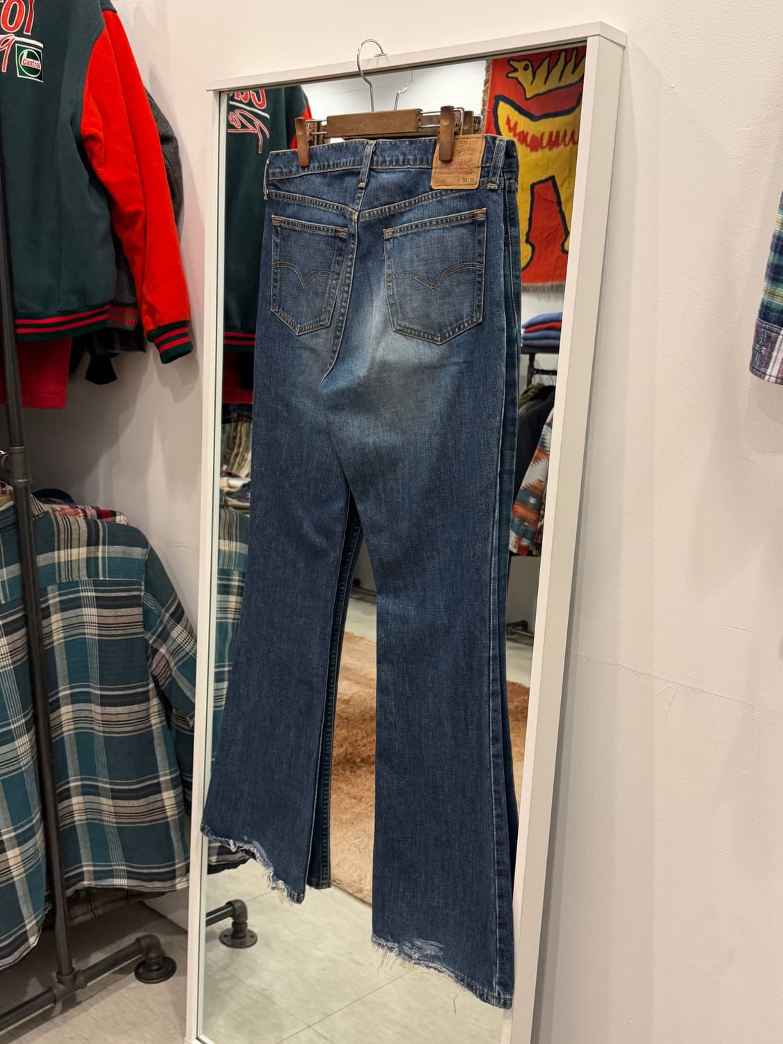 90s Levis 리바이스 557 플레어핏 부츠컷 데님팬츠 (Japan) 상품이미지5