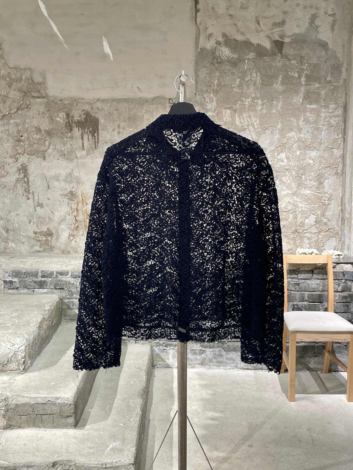 파비아나 필리피 다크 네이비 페이즐리 스냅 버튼 가디건 상품이미지6