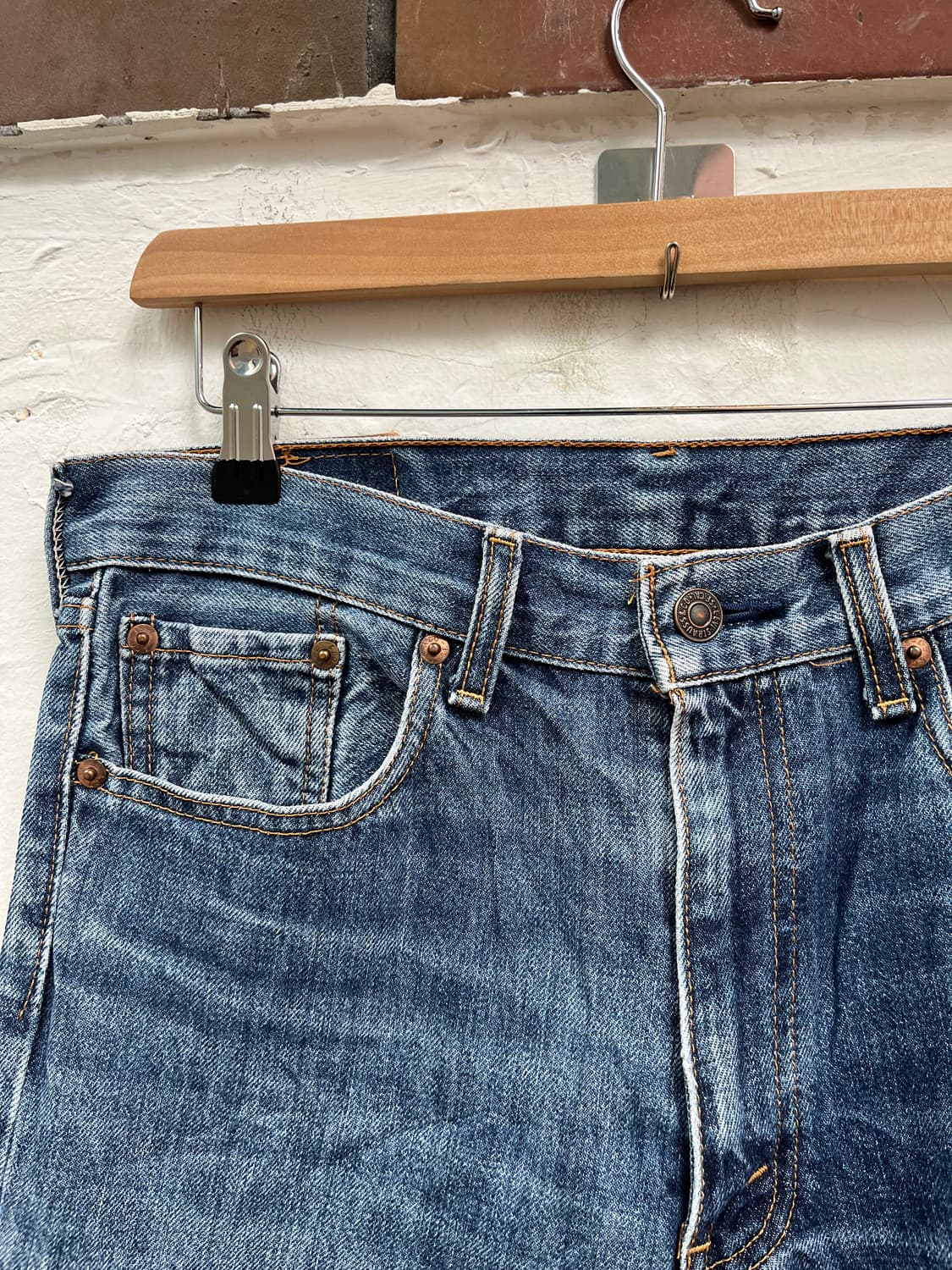 Levis 508 JAPAN 스트레이트 데님 팬츠 31x34 상품이미지3