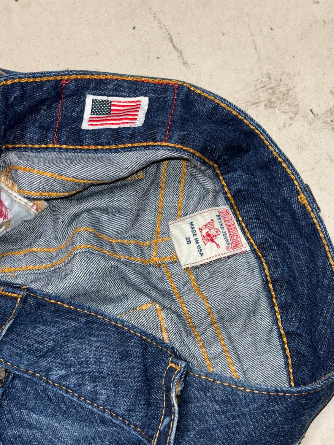 트루릴리전 데님 마이크로 스커트 상품이미지5