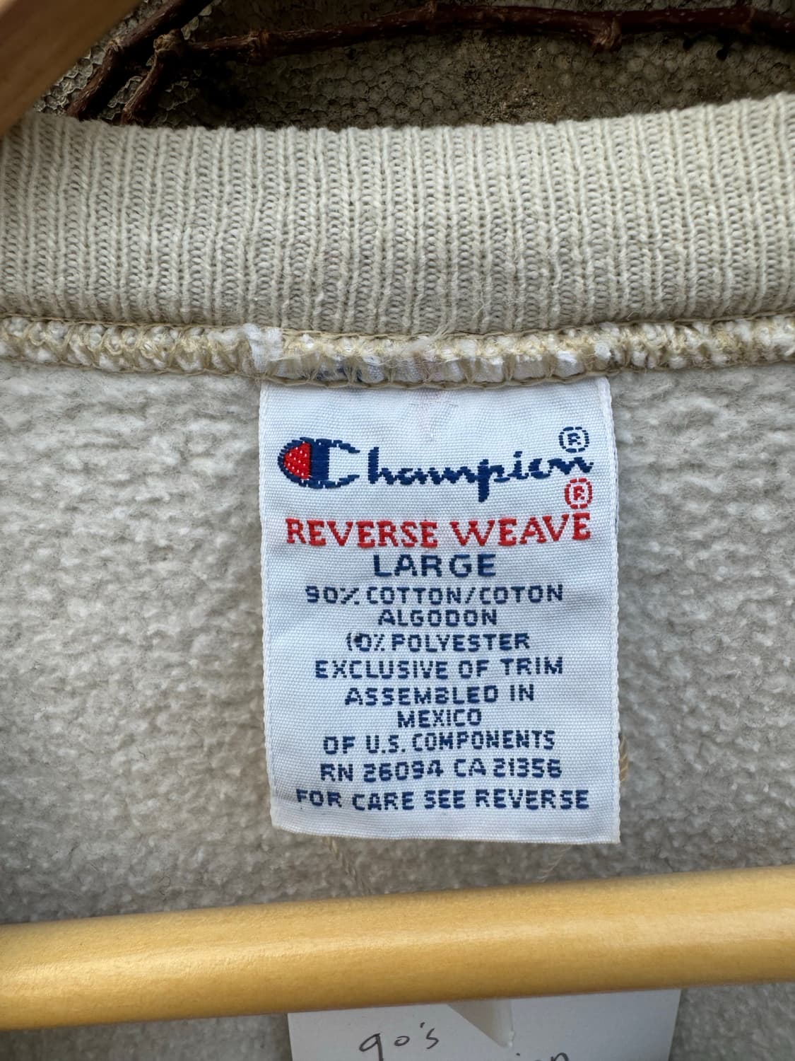 90s 챔피온 빈티지 리버스위브 스웻 셔츠 맨투맨 L 상품이미지6