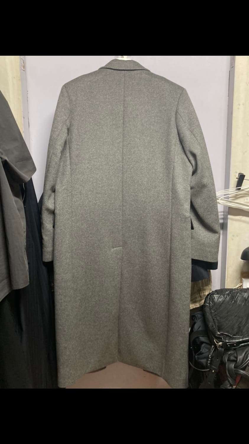 시너리 그레이 싱글 롱코트 L 상품이미지3