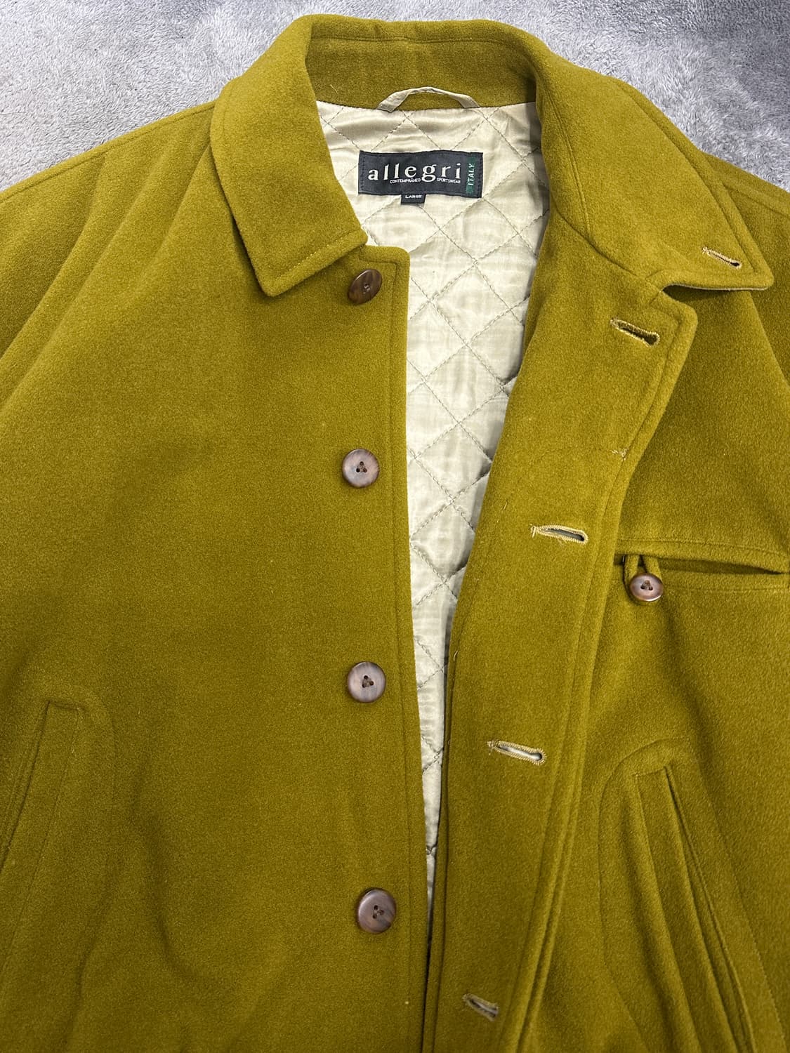 90s Allegri 울 봄버 자켓 L 상품이미지5