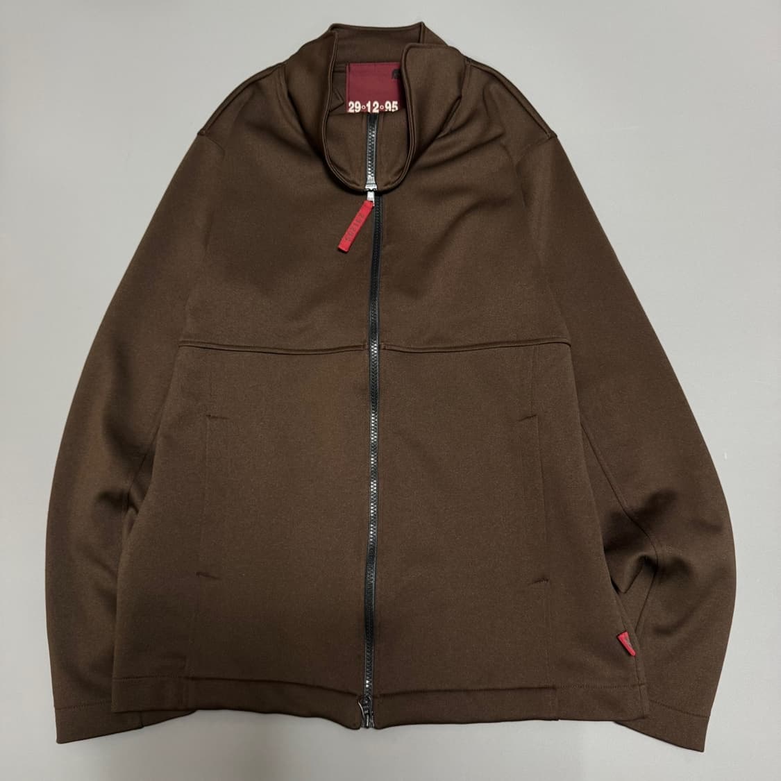 291295HOMME 브라운 하이넥 2way 집업 폴리에스터 트랙탑 상품이미지7