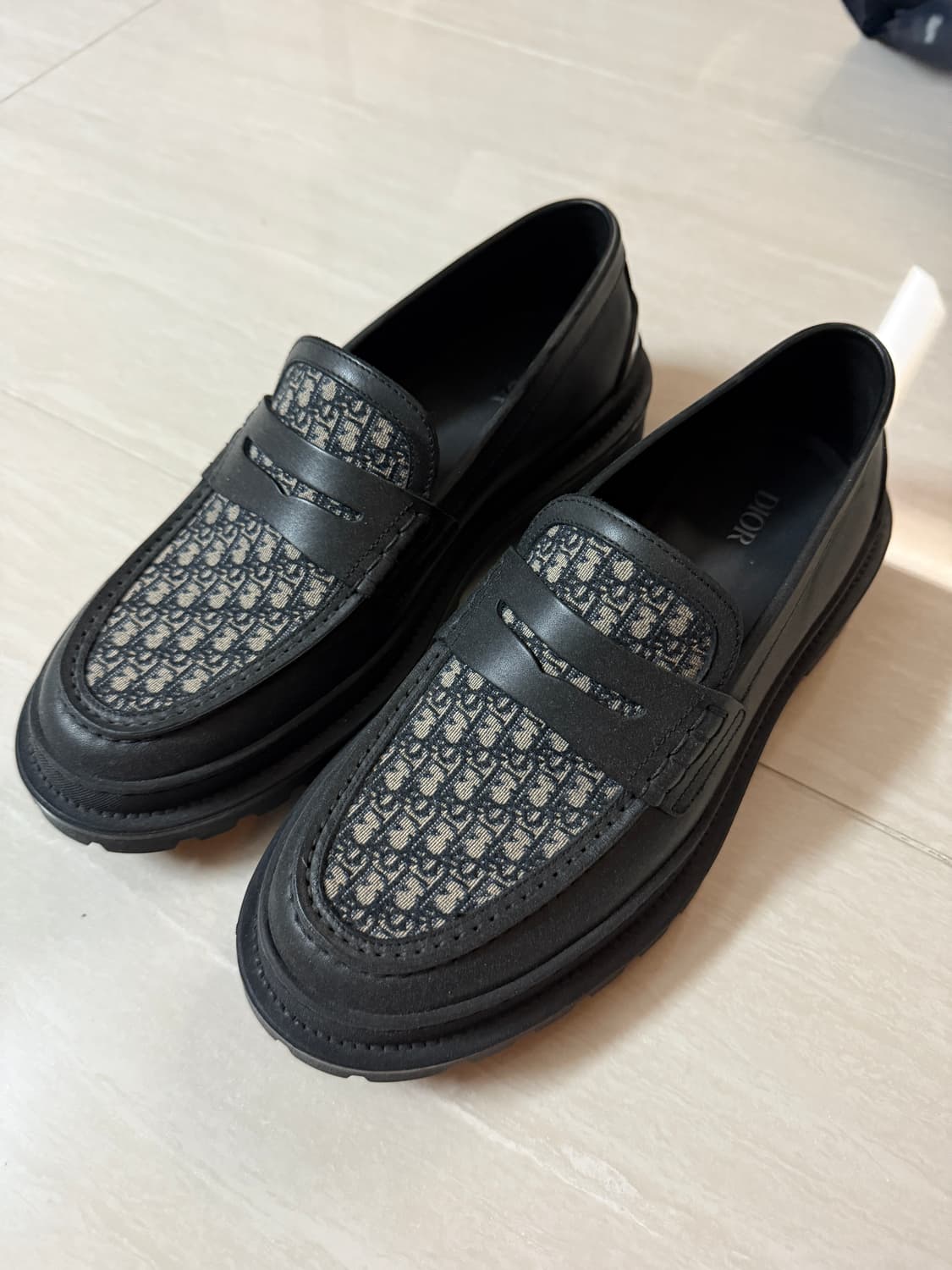 Loafer Beige & Black Dior US11 상품이미지4