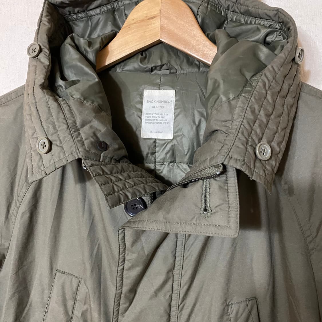 (XL)백넘버 다운 야상자켓 상품이미지6