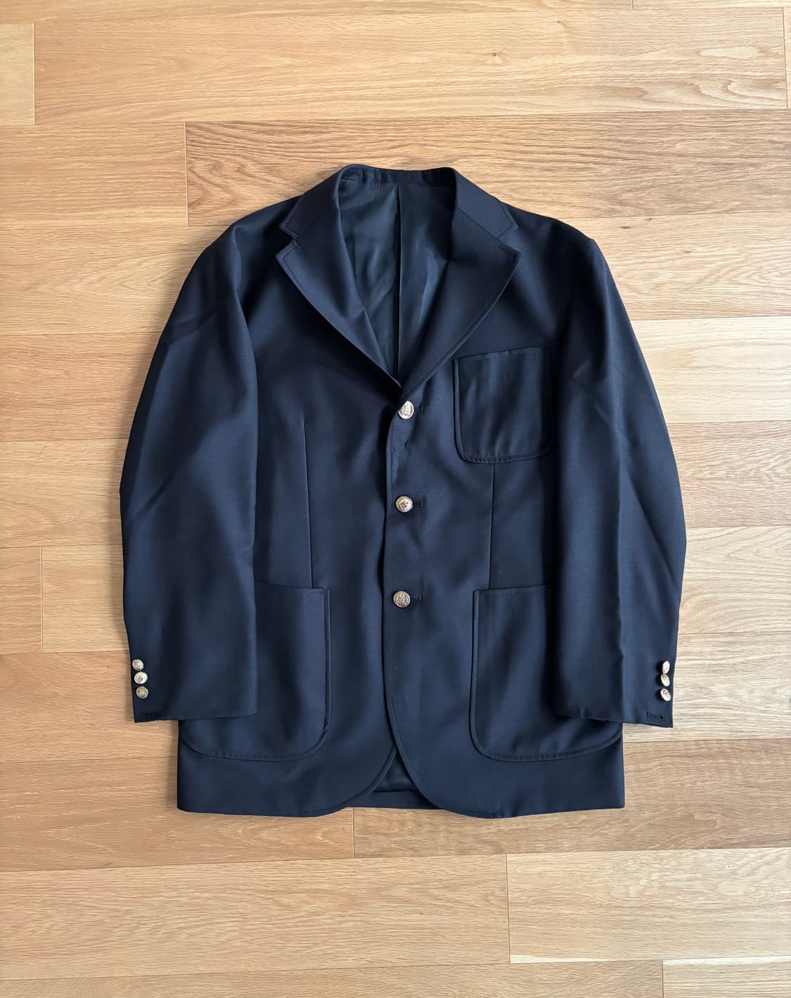 반츠 모 금장 3B 싱글블레이저 S 네이비 상품이미지1