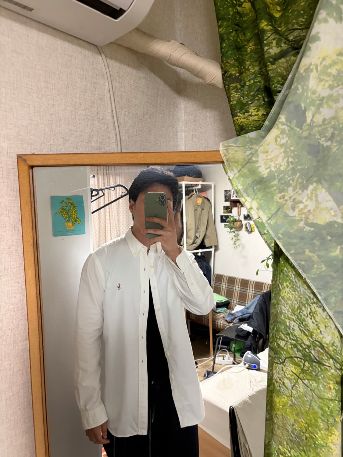 M) 큐알탭 폴로 랄프로렌 클래식핏 옥스포드 셔츠 화이트 상품이미지10