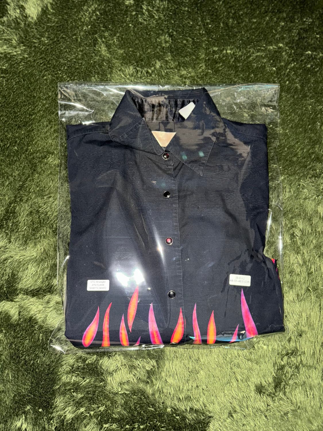 Wrangler 랭글러 재팬 크롭 디테일 웨스턴 셔츠 플레임 상품이미지10