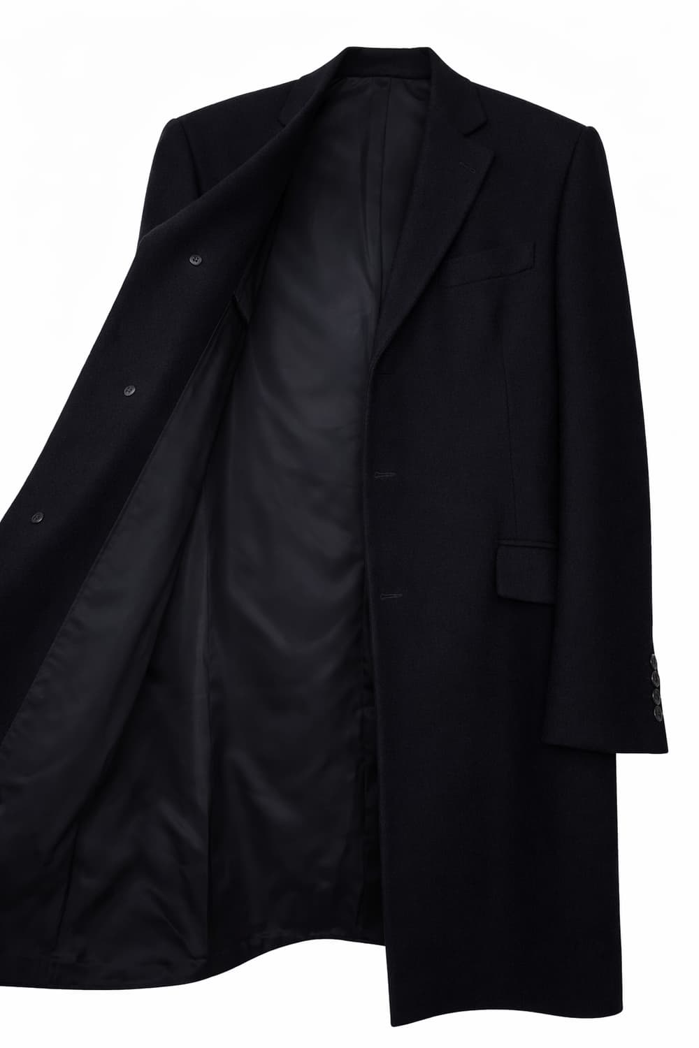 프라다 남성 울  코트 블랙 상품이미지3