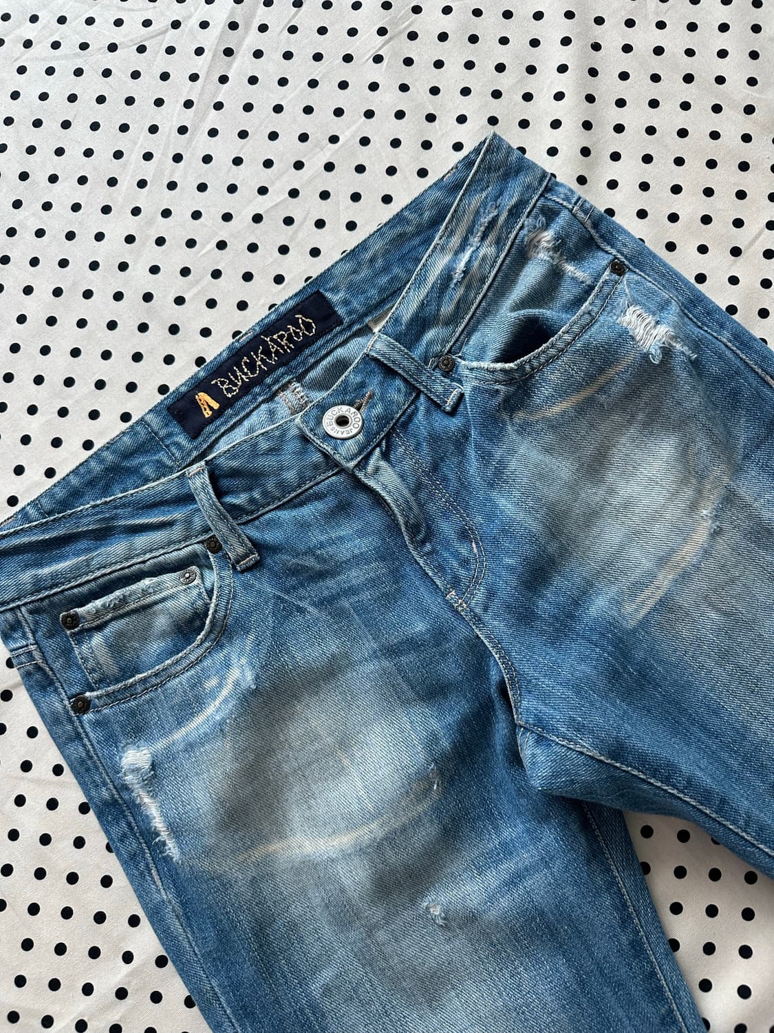 버커루 부츠컷 데님팬츠 y2k 펑크 상품이미지3