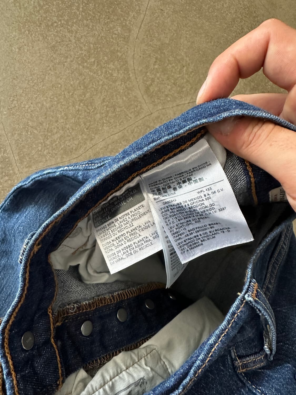 Levi’s Premium 501 데님 팬츠 w26 상품이미지4