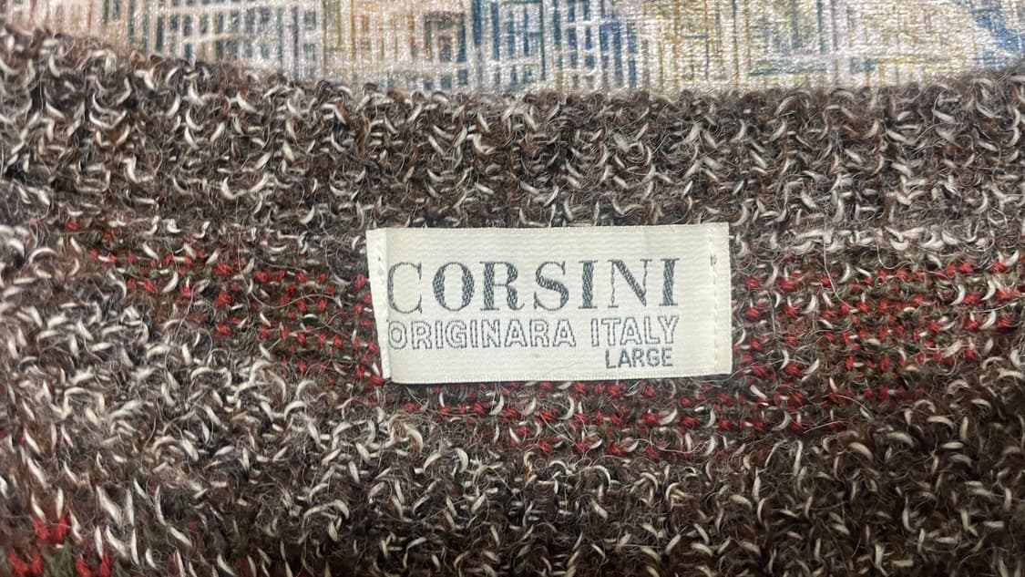 JPN 90s~00s 일본 빈티지 자카드 패턴 니트 빈티지 스웨터 L 상품이미지4