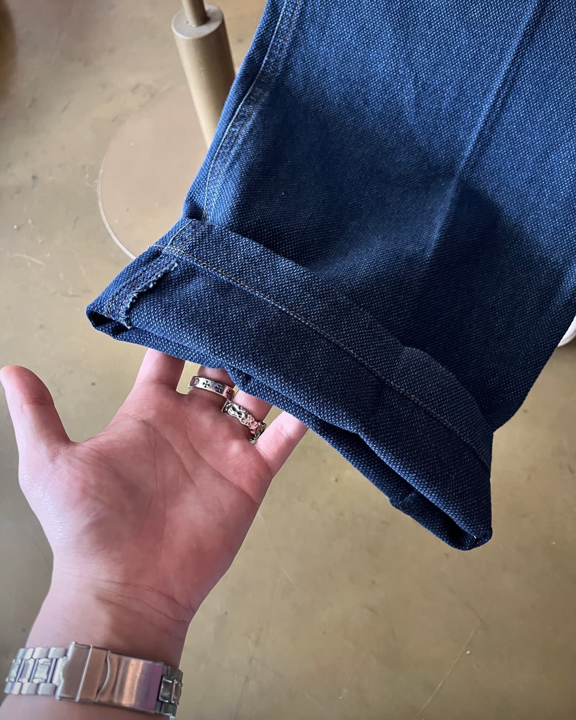 90s MCM Old 2-Tuck Denim Maxi Trouser 상품이미지9