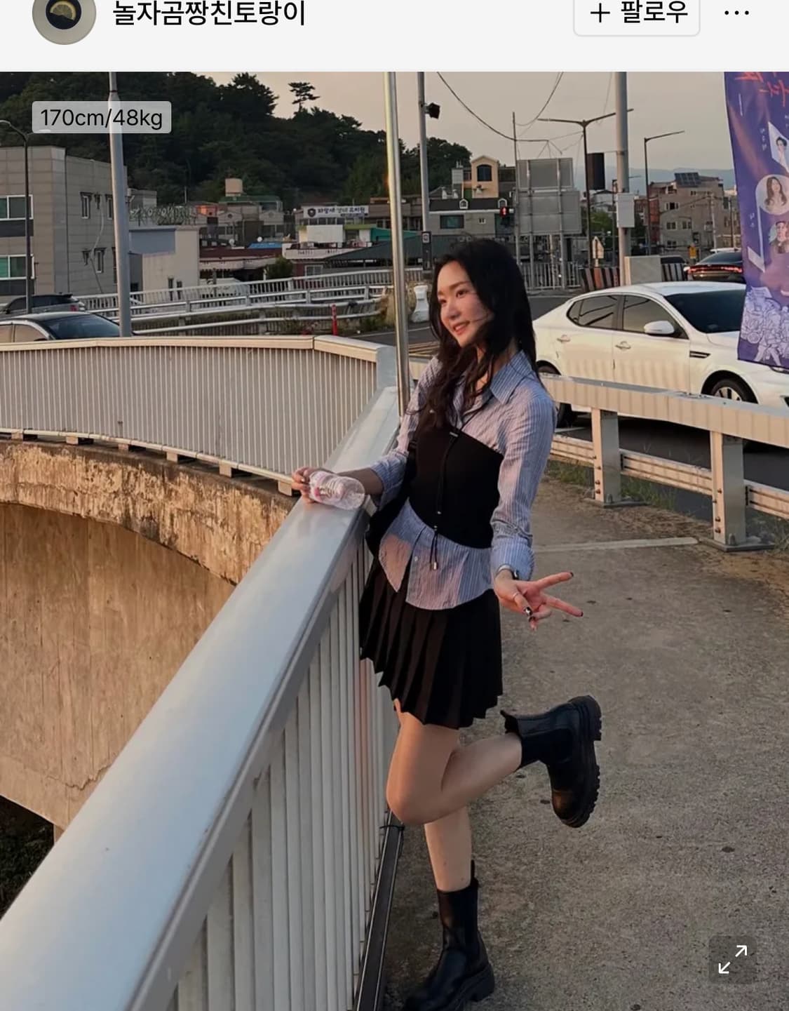 당일배송) youhee 유희 플리츠 스커트 블랙 2사이즈 상품이미지4