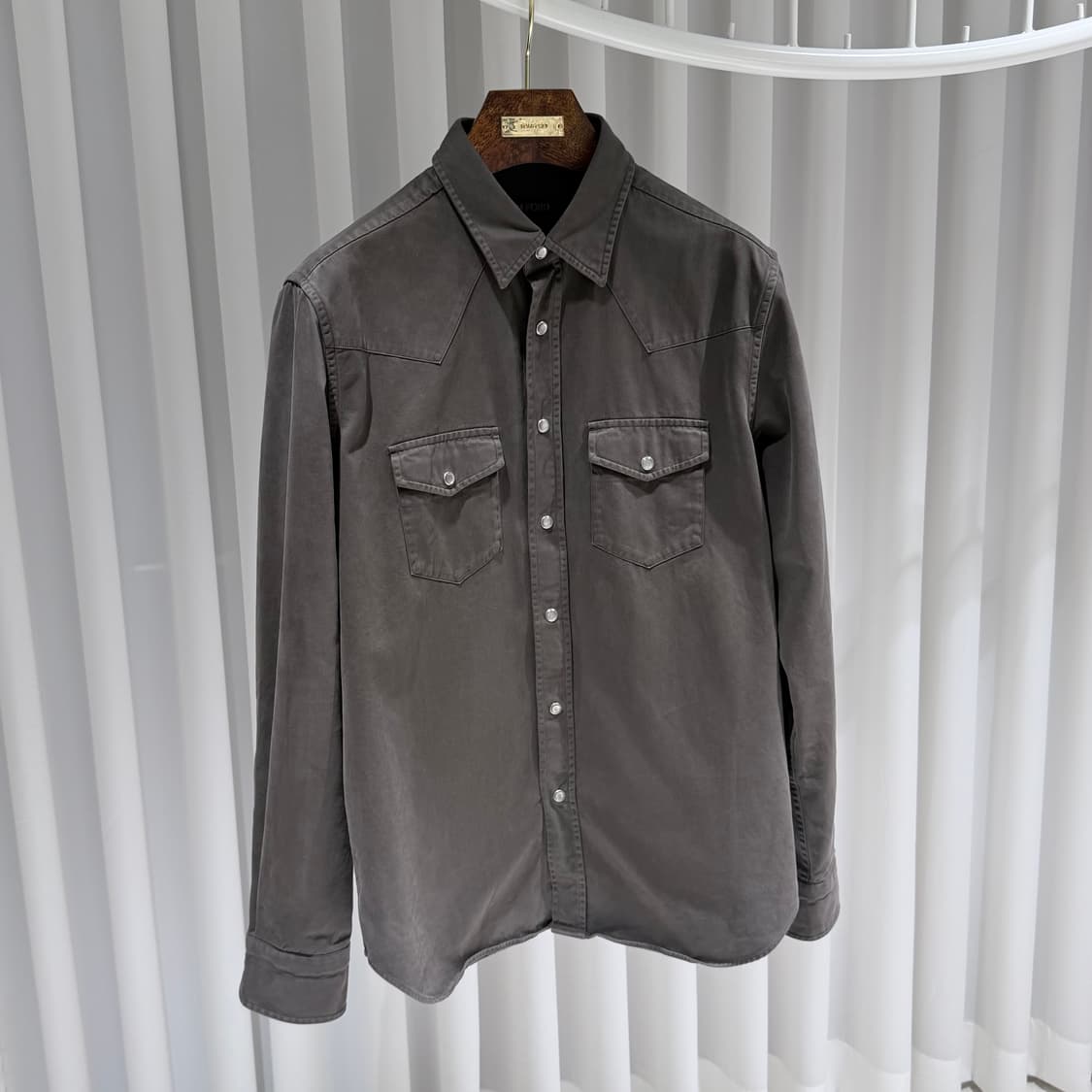 (A/40) / 톰포드 데님 코튼 웨스턴 셔츠 상품이미지3