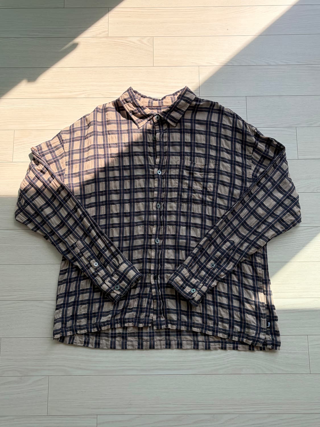 Stussy 스투시 소노마 플레이드 셔츠 탄 M (103) 상품이미지3