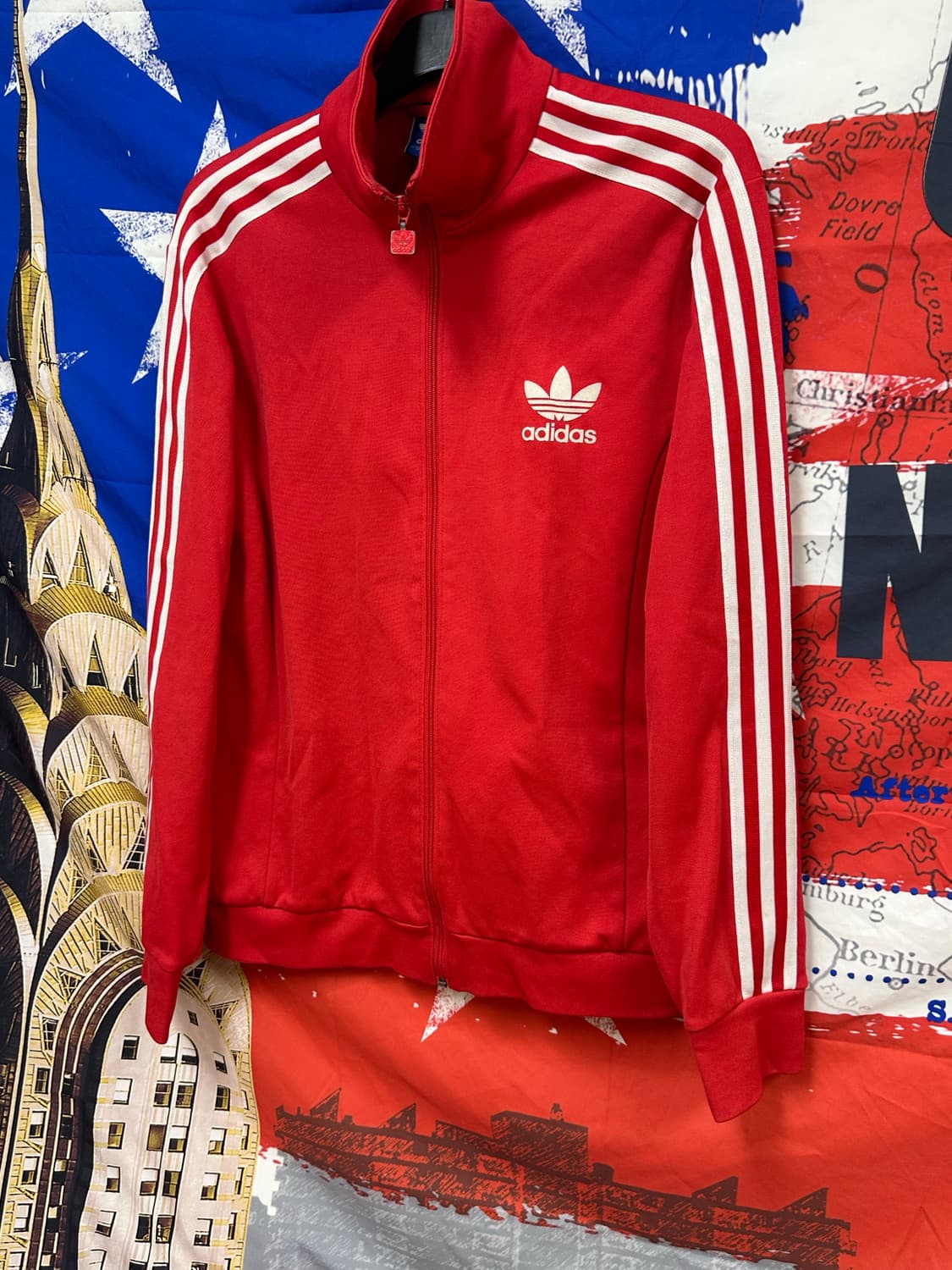 아디다스 레드 유로파 져지 트랙탑 2XL 110 상품이미지2