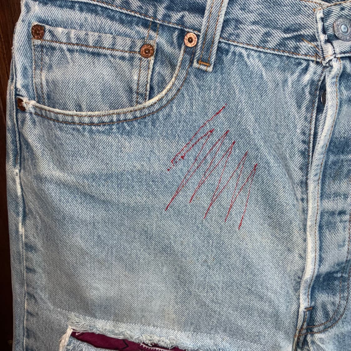 90’s Levi’s 501 Cut-Off Custom Shorts 상품이미지2