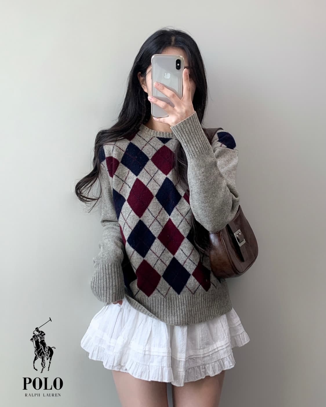 폴로 램스울 아가일 니트  상품이미지2