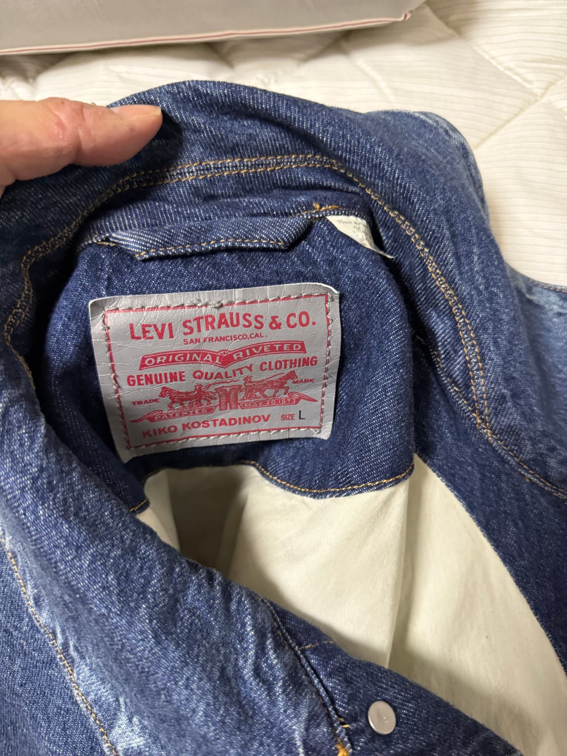 [판매] (L) 키코코스타디노브 리바이스 청자켓 중청 상품이미지3