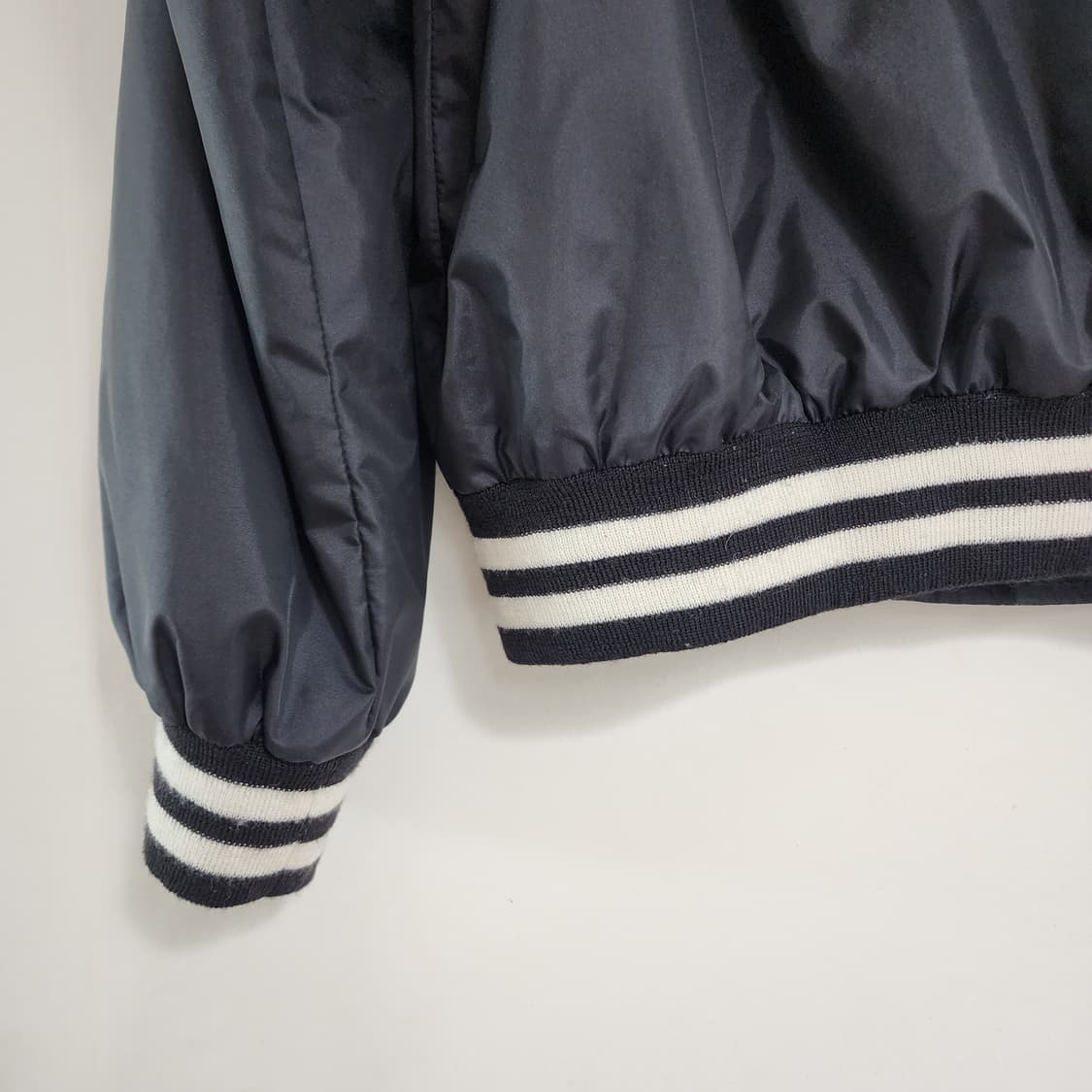 상태최상 셀린느 바시티 테디 쟈켓 블루종 나일론 블랙 54 상품이미지7