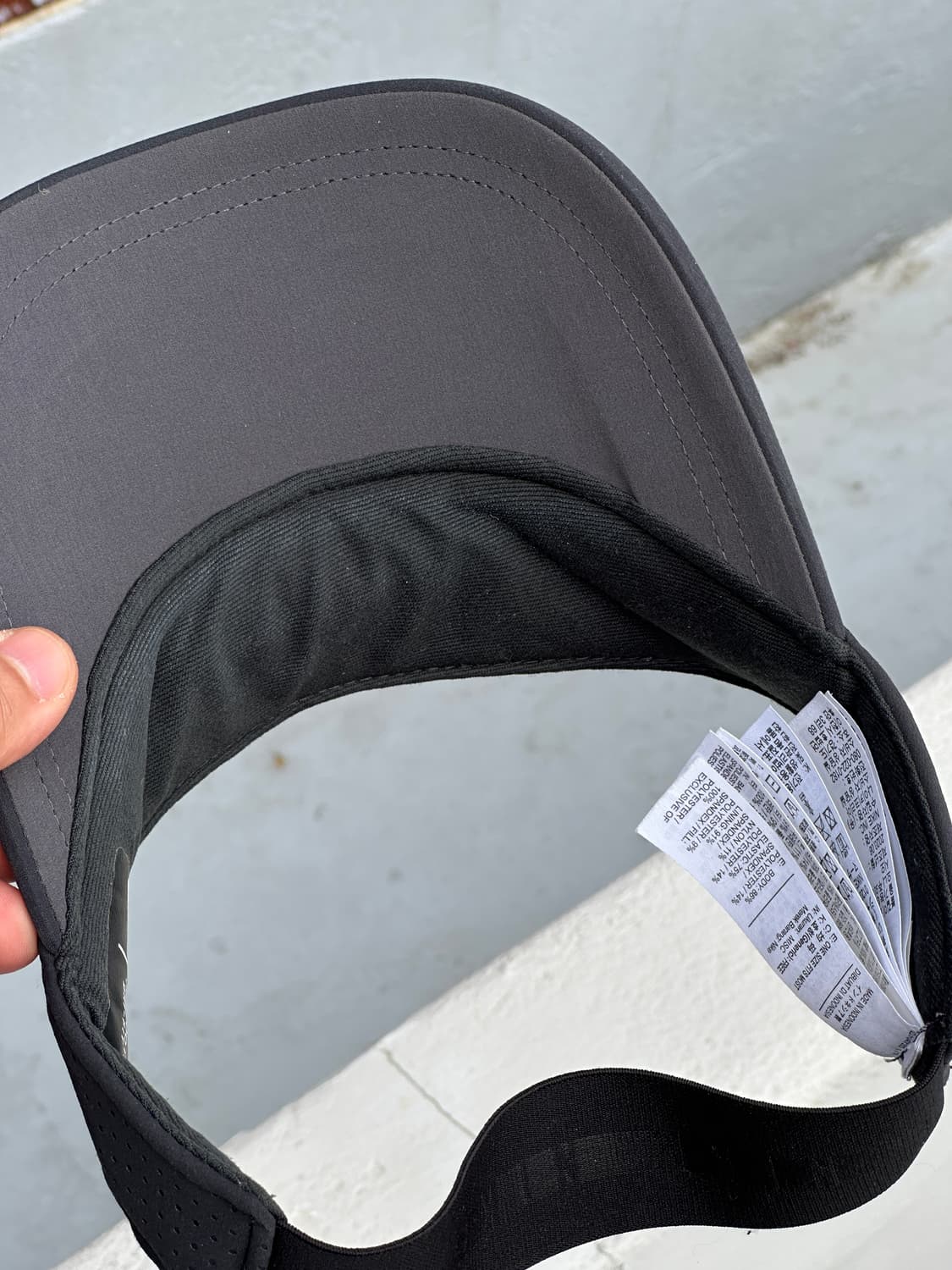 [F] 나이키 로고 블랙 썬바이저 썬캡 모자 상품이미지5