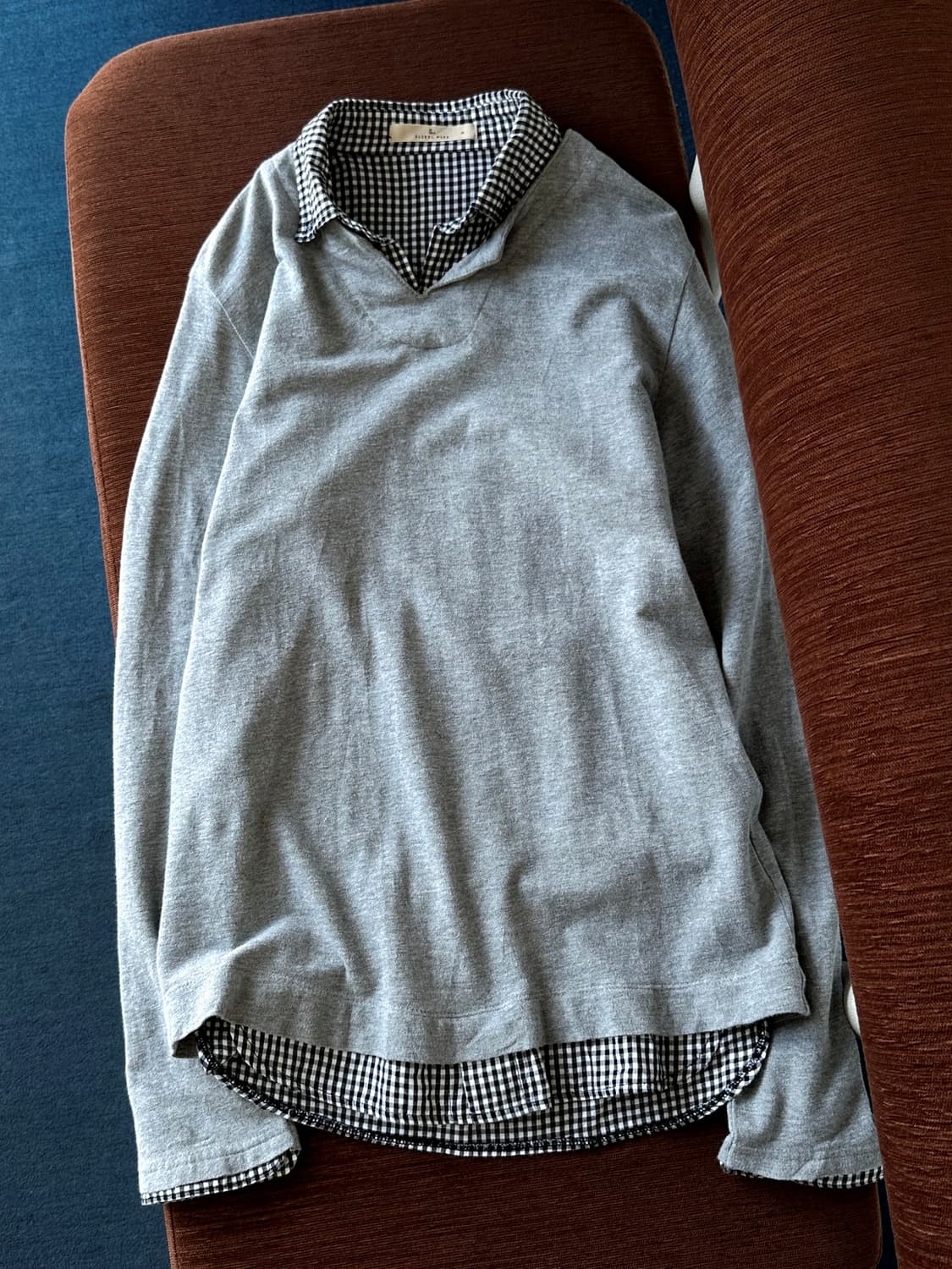 Design fake layered L/S top 상품이미지3