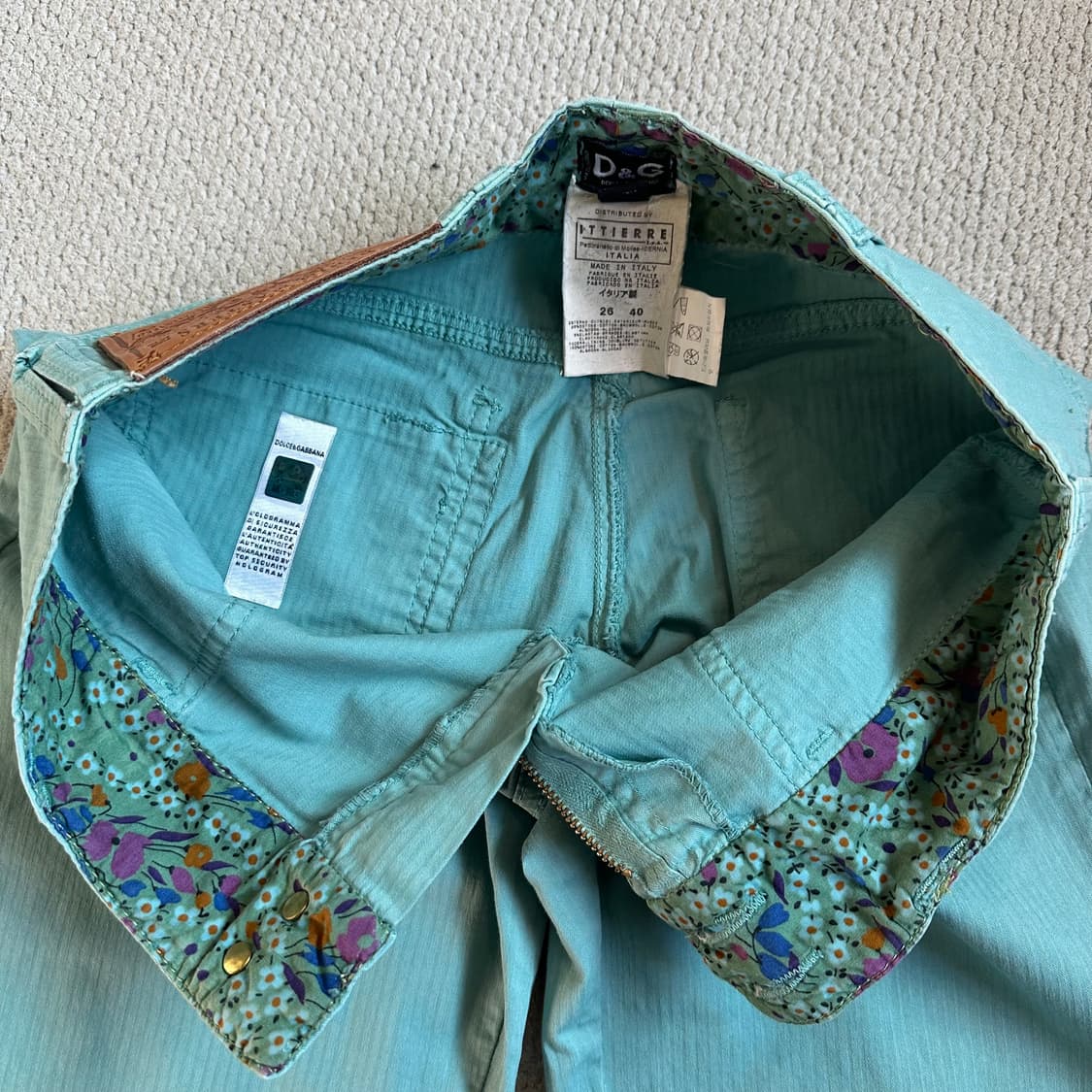 돌체앤가바나 D&G 이탈리아 메이드 컬러 팬츠 상품이미지6
