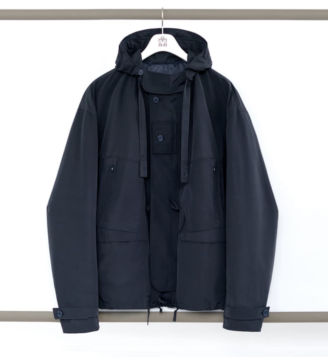 폴리테루 후디드 파카 블랙 상품이미지2