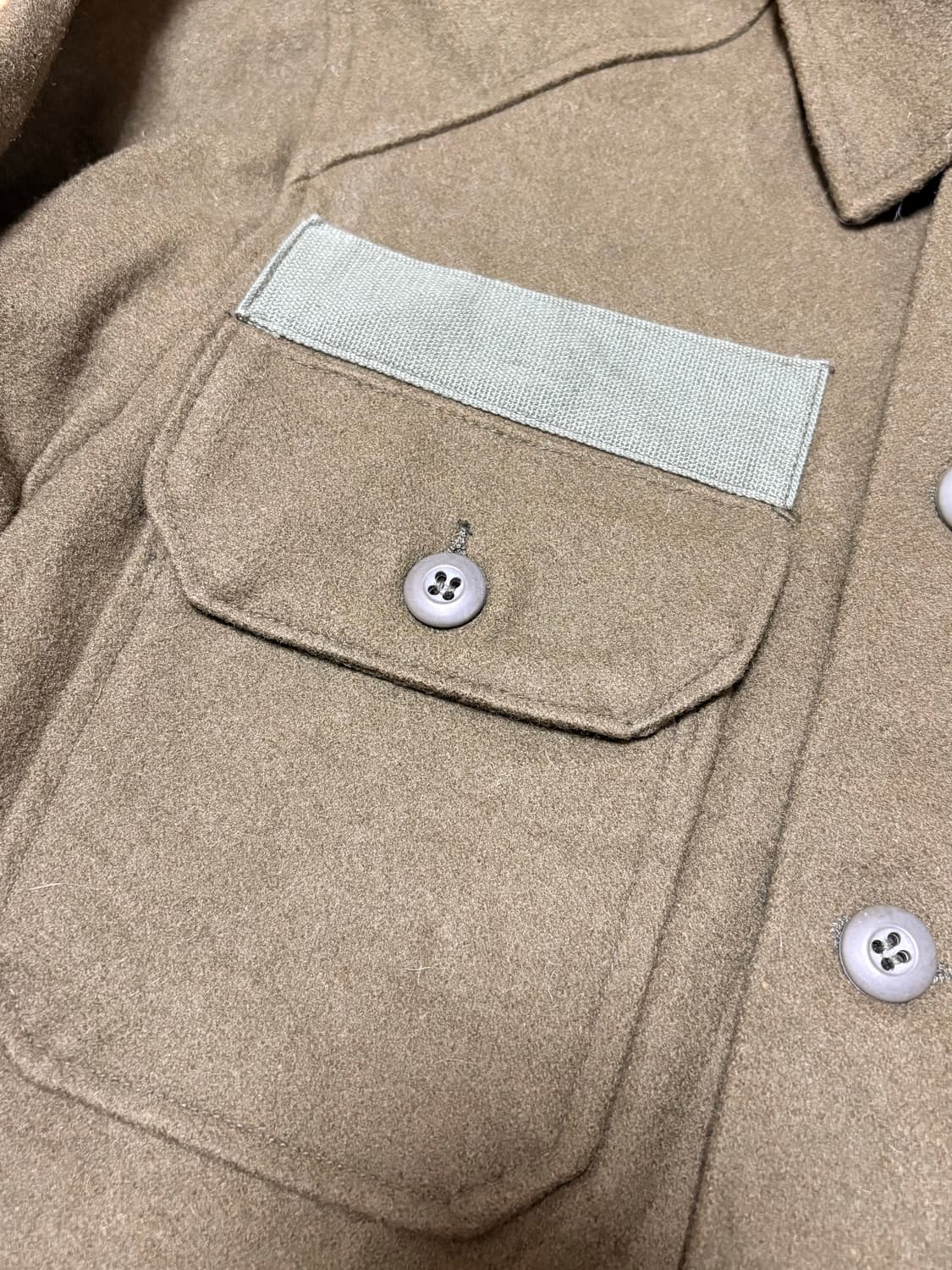 1970년대 미군 울 필드셔츠 OG-108 빈티지 밀리터리 셔츠 자켓 상품이미지3