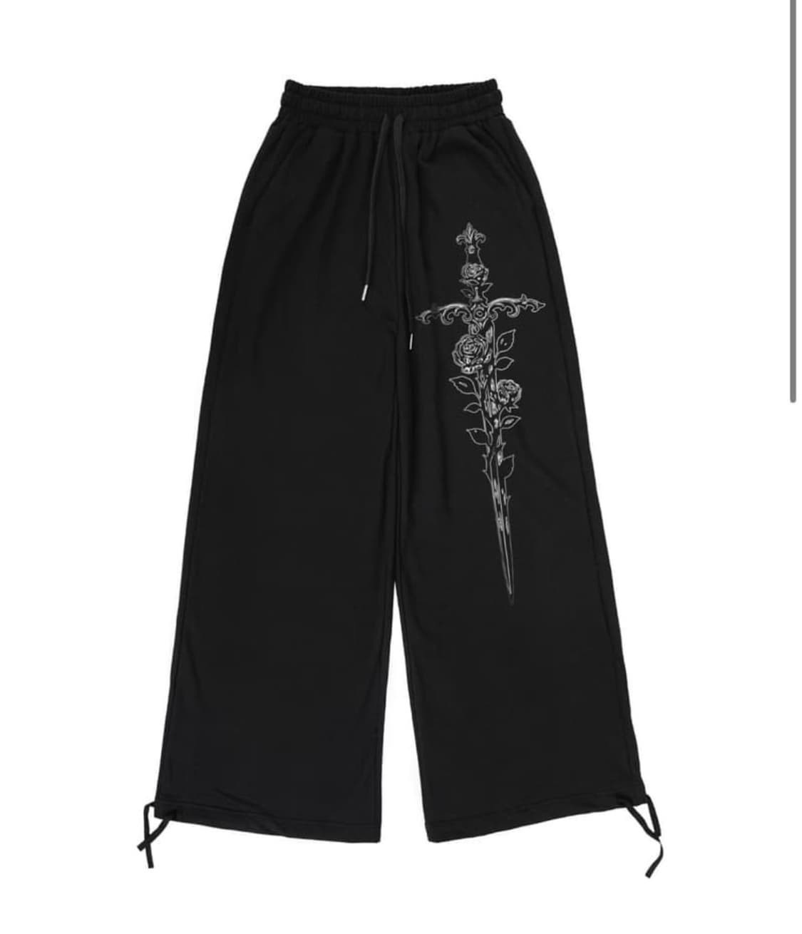 (새상품) 달링유어배드 코르셋 기모 스웻팬츠 BLACK 상품이미지1