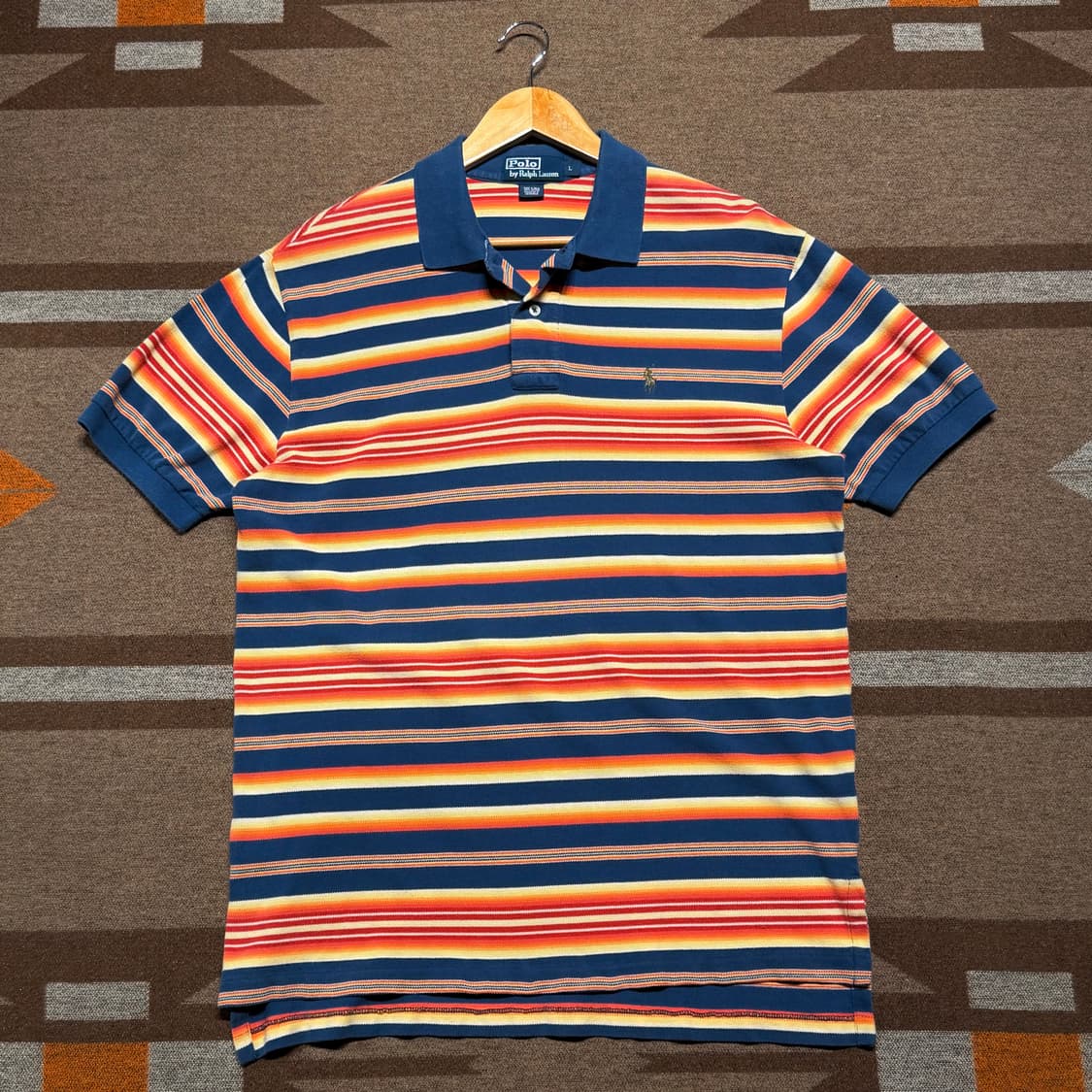 폴로랄프로렌 멀티컬러 반팔 카라티 L 상품이미지1