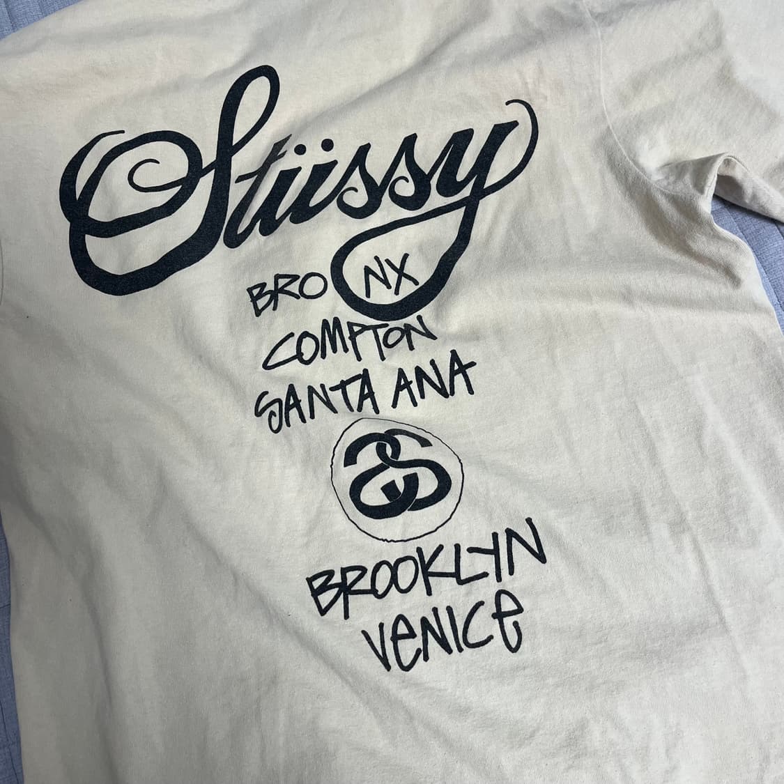 Stussy World Tour Tee bone M 상품이미지3