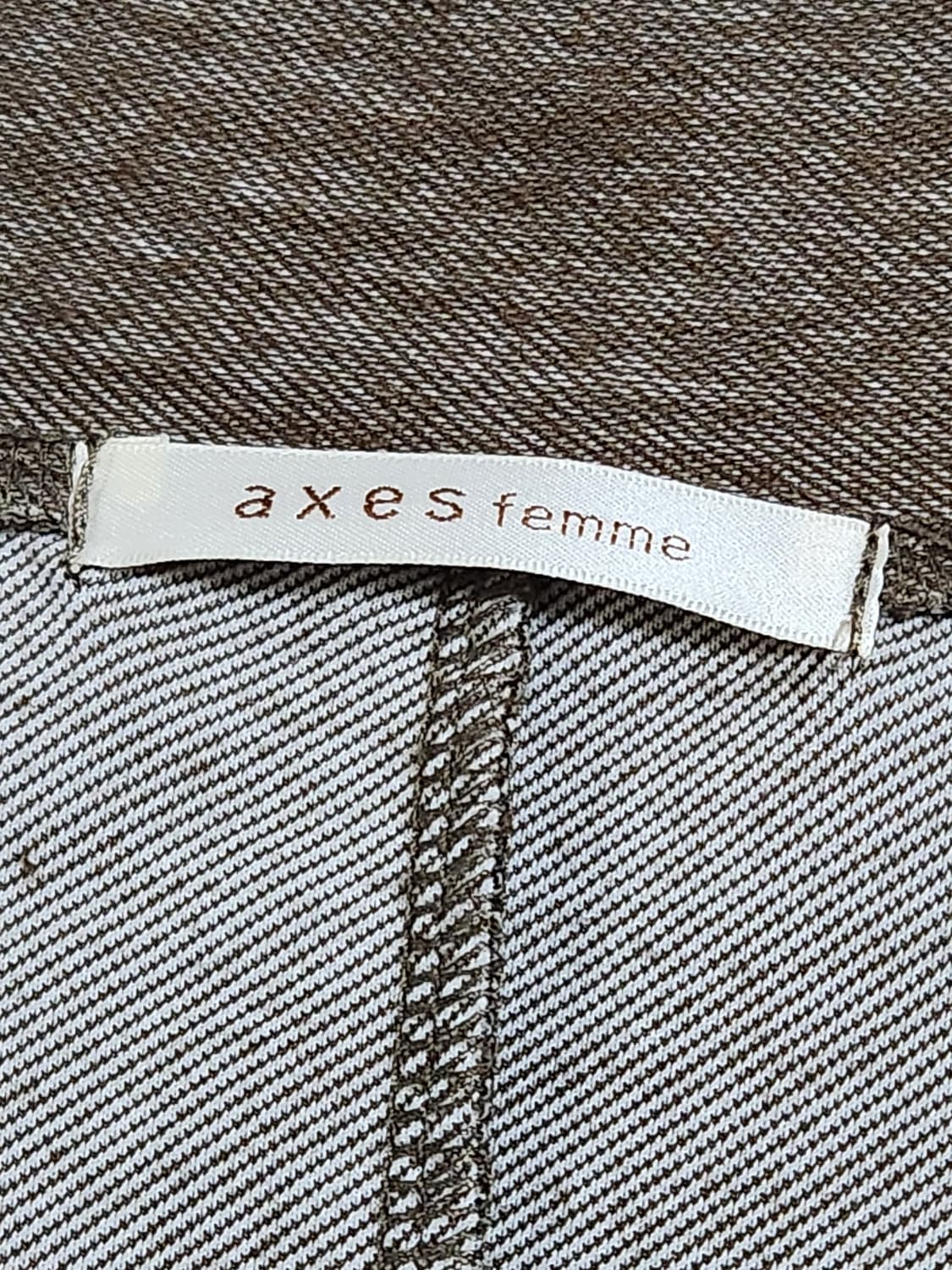 Axes femme 엑시즈팜 반소매 자켓 브라운 상품이미지2